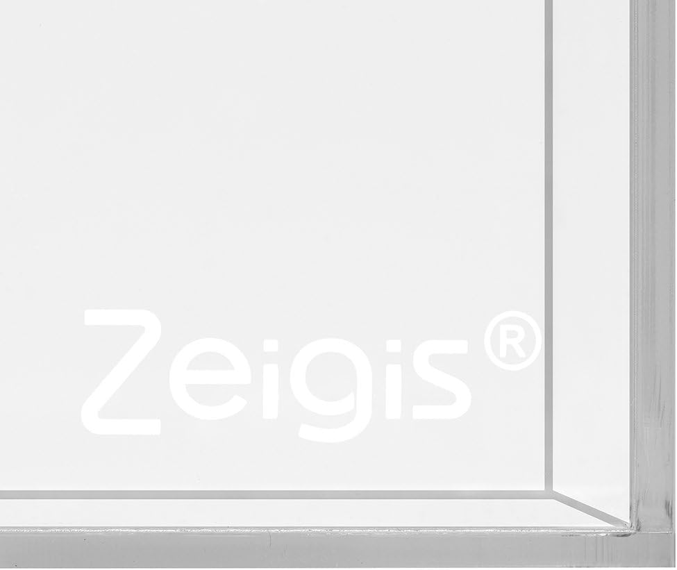 Lottery Box 200x200x200 mm Acrylic Glass with Lock and Top Label DIN A5 diagonally – Zeigis® Donations Box/Campaign Box/Raffle Box/Transparent Acrylic/Perspex/Lockable