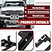 JMTAAT Front License Plate Holder Bracket Compatible with 2019-2023 Ford Ranger Lariat XL XLT Replacement for FO1068176 KB3Z17A385A License Plate Mounting Frames Unfinished Black Plastic
