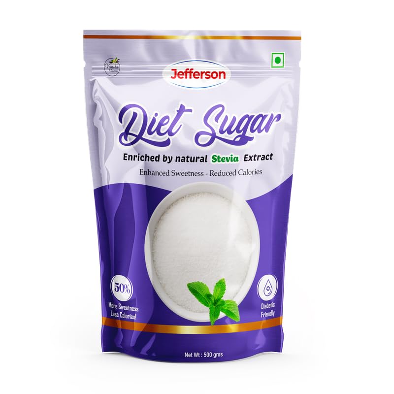 Jefferson Healthcare Diet Sugar Blend | Sucrose and Stevia Extract