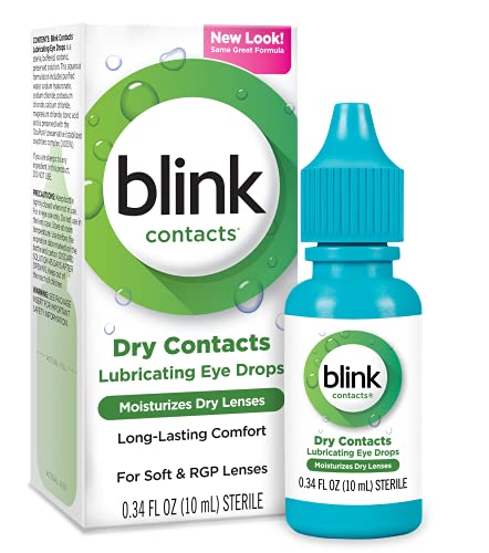 Blink Contacts Lubricating Eye Drops For Soft & Rgp Lenses - 0.34 Oz, Pack Of 2 #TOP3