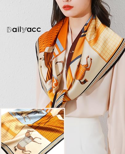 image for Dailyacc Hair Bandanas Scarf For Women Lightweight Fashion Neck Silk S