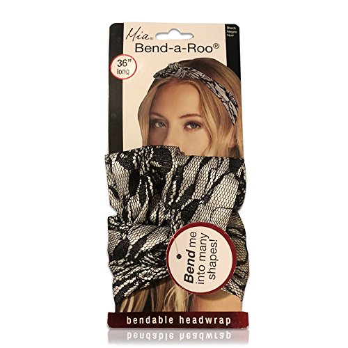 Headwrap flexible Bend-A-Roo Mia Beauté bandeau pliable 36 pièces pour coiffure ajustable