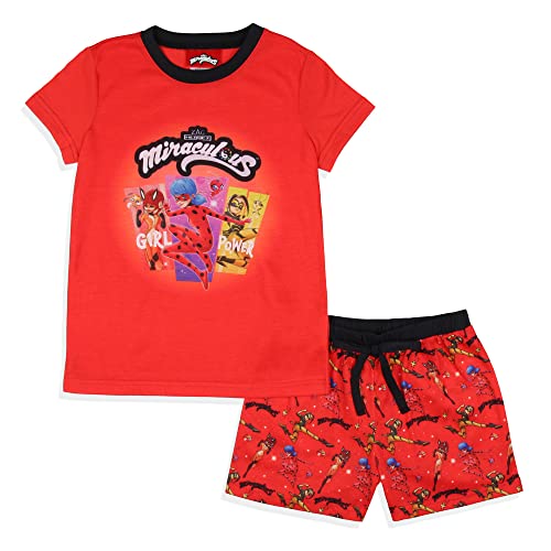 INTIMO Miraculous: Tales of Ladybug & Cat Noir Girls' Sleep Pajama Set Shorts
