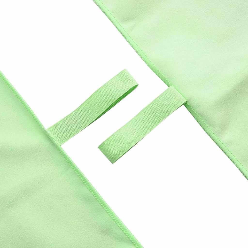 Asciugamani sportivi, 2 pezzi, verde, 140 x 70 cm, in microfibra, ad asciugatura rapida, assorbenti, per palestra, campeggio, attività all'aperto, spa, spa, asciugamano da spiaggia