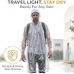 40% Thicker Emergency Rain Ponchos Family Pack - Image 6