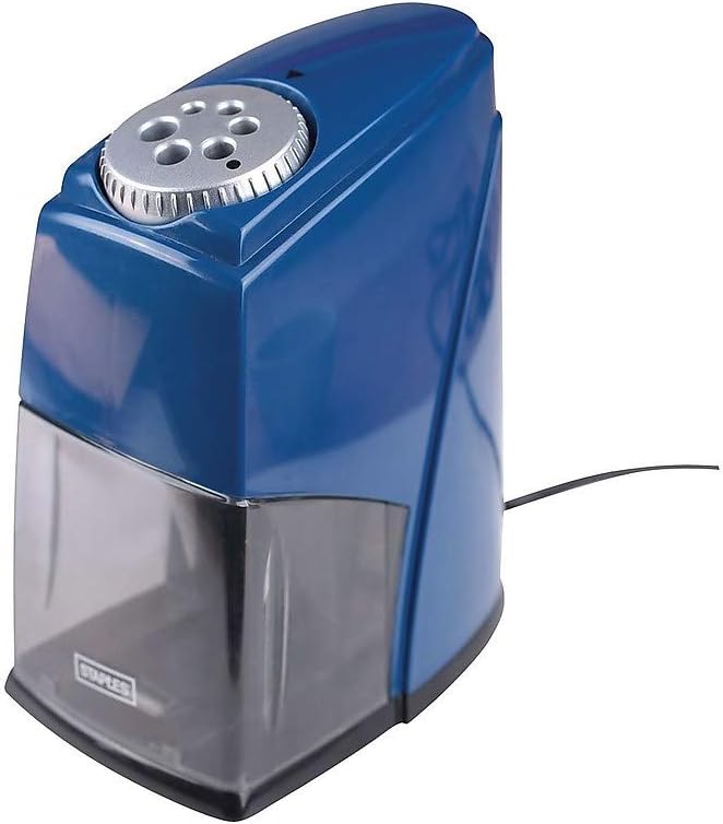 Staples 356294 Classmate 6Hole Electric Pencil Sharpener Blue (21833) Office