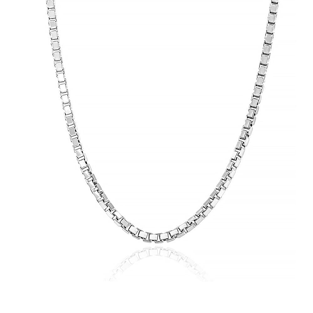 Nora Nico 925 Sterling Silver BIS Hallmarked Italian Box Chain