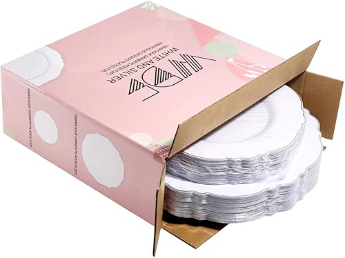 Miniatura 5 de WDF - 125 platos cuadrados negros de plástico con borde dorado y cubiertos desechables dorados, vajilla de plástico que incluye 25 platos de cena de