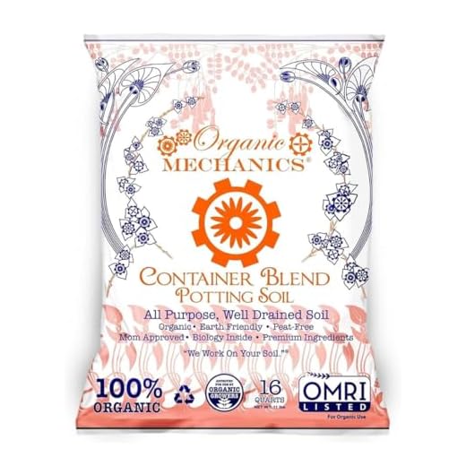 Organic Mechanics Container Blend Potting Soil, 16 qt - All-Purpose, Peat-Free, Well-Drained Blend with Compost, Rice Hulls, and Worm Castings for Growing Annuals, Perennials, Woody Plants
