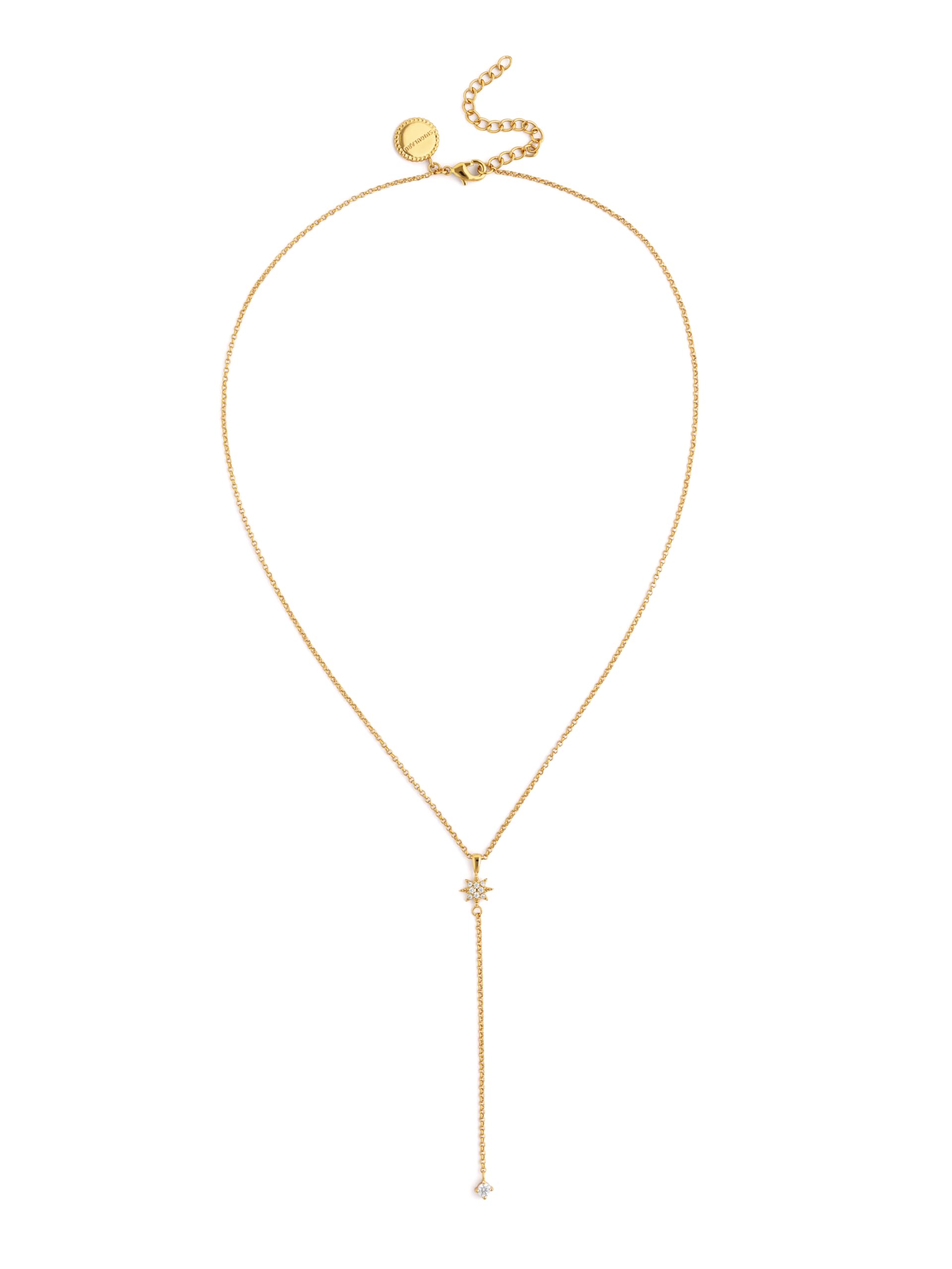 SINGULARU Collar Mujer Y Polar Star Baño Oro