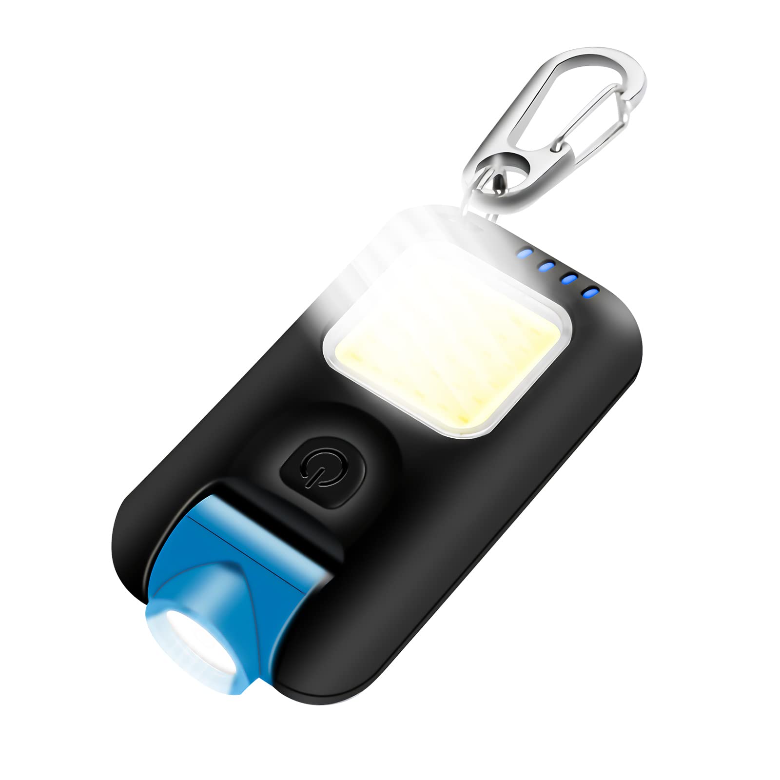 Ubitree Mini LED Flashlight Clip Light, Rechargeable 270° Rotatable Headlamp Waterproof Pocket Light Torch Cap Lamp COB Keychain Flashlight for Indoor Outdoor Walking Running Hiking Camping Fishing