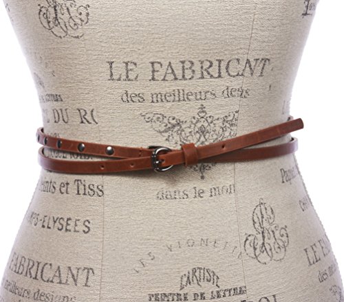 3/8" (10 mm) Skinny Studded Double Wrap Belt2