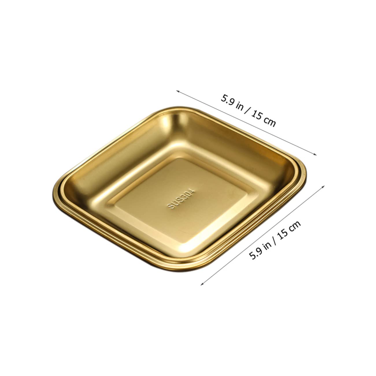 FUNOMOCYA Stainless Steel Bbq Serving Plate Multi Use Tray for Snacks Desserts Fruits and Appetizers and Versatile Household Food Plate for Entertaining