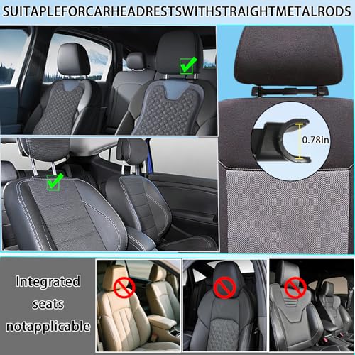 Soporte de tablet para coche extensible con brazo largo ajustable para asientos traseros 4