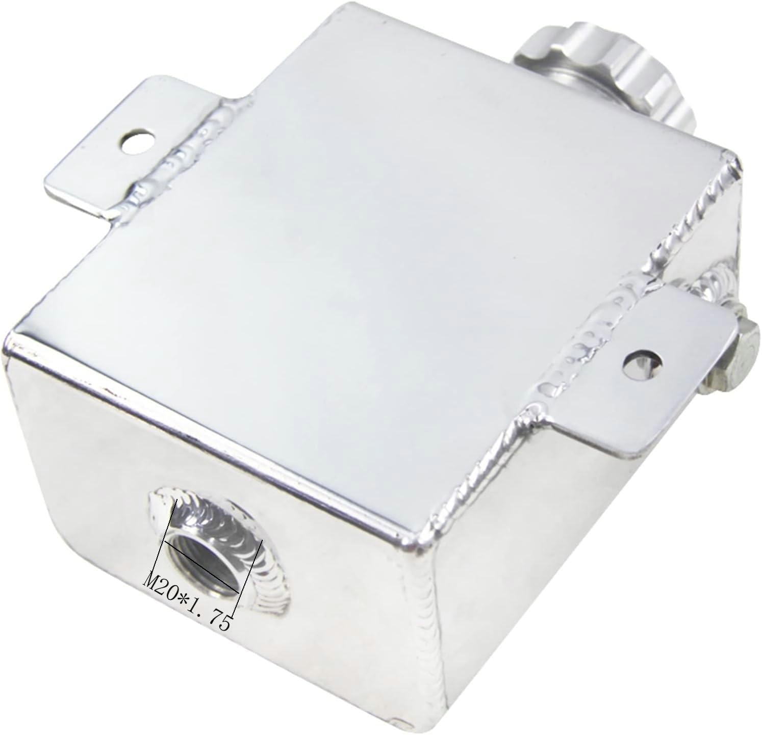 1000ML Aluminum Radiator Coolant Expansion Overflow bottle Tank Catch Can Billet Cap