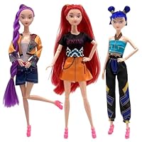 HIDLY Cute Kpop Demon Dolls Set with Trendy Outfits, 11.5'' Doll Kpop Demon Merch Christmas Decorations Gifts (A-Multicolor)