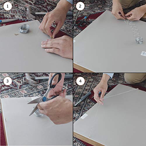 Image of N206-403 Professional Mirror Hanging Kit in Zinc
