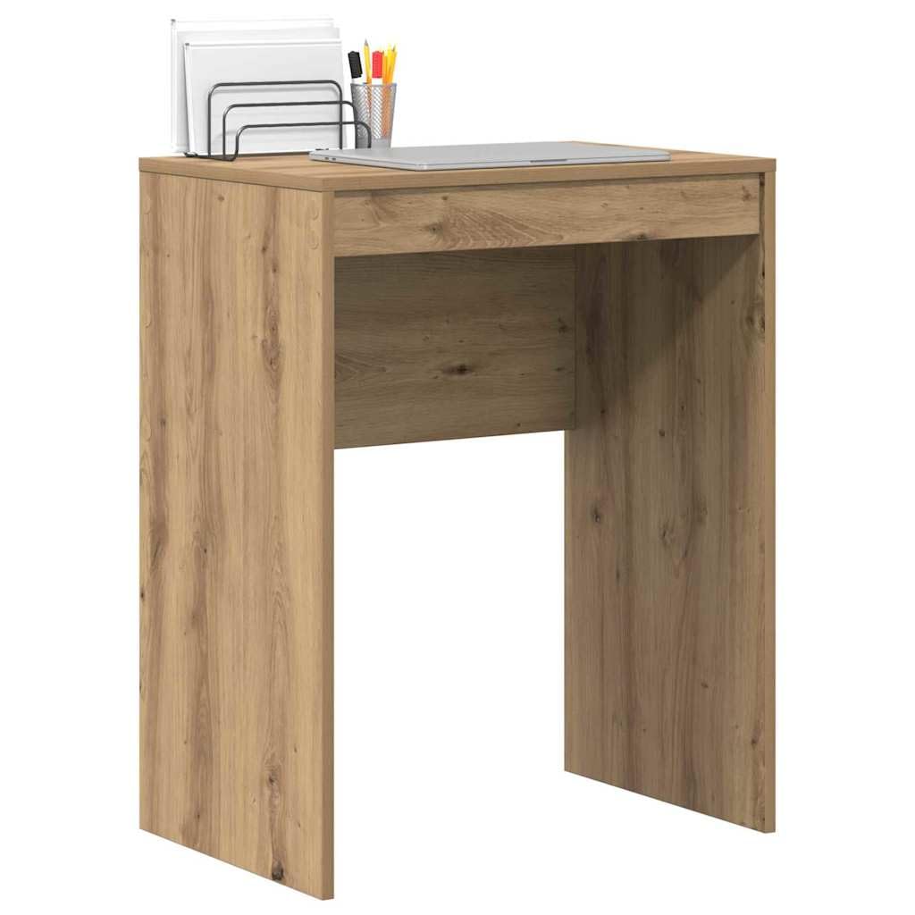 vidaXL Desk Artisan Oak 60 x 40 x 76 cm, Compact Desk, Modern Style, Ergonomic Workspace, Functional Writing Table, Durable Indoor Furniture for Small Rooms