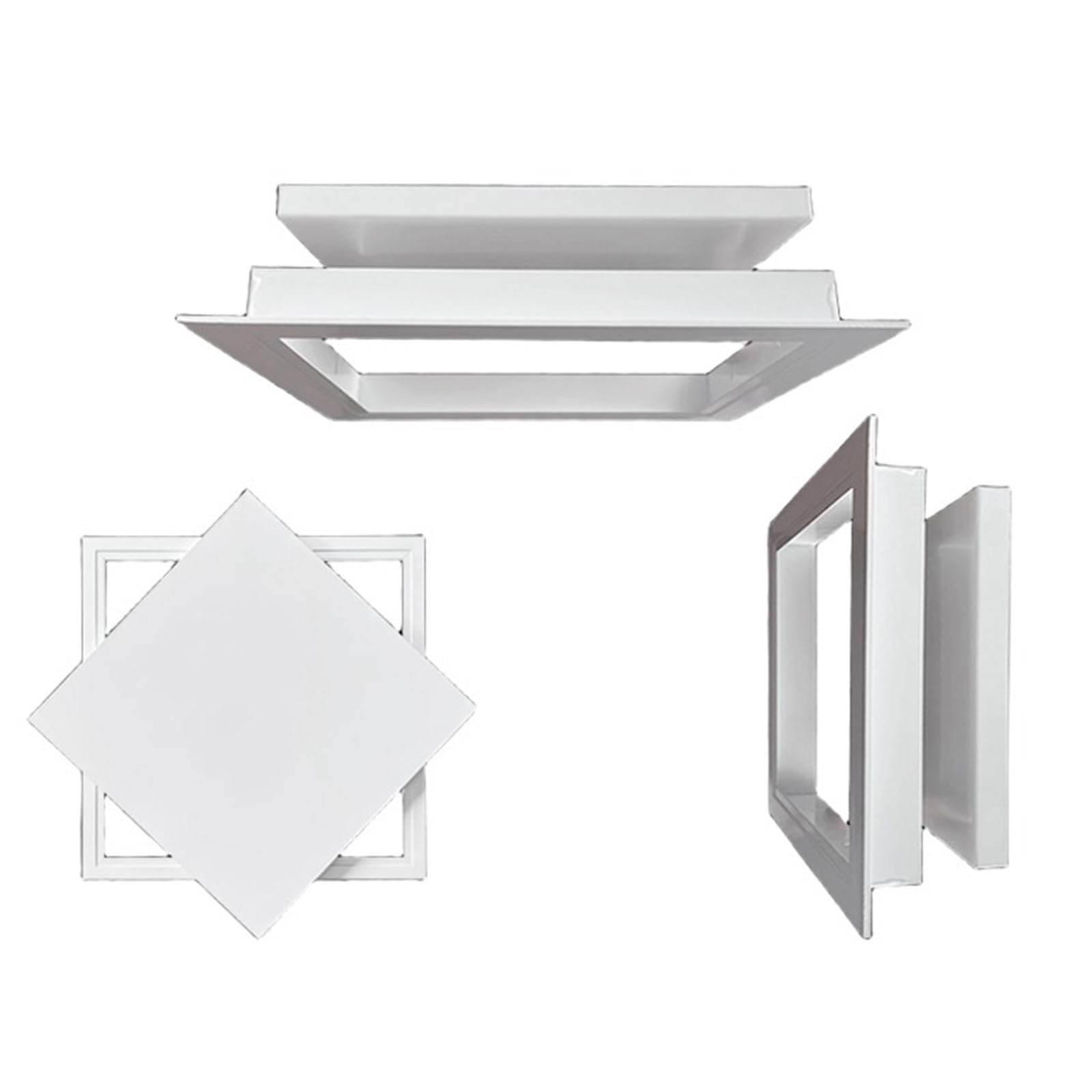 Genérico Panel de Acceso Oculto en el Techo, Puerta de Acceso de Aluminio, Tapa de Orificio de trampilla de Servicio empotrada en el Techo, para instalaciones eléctricas y de plomería (38,1