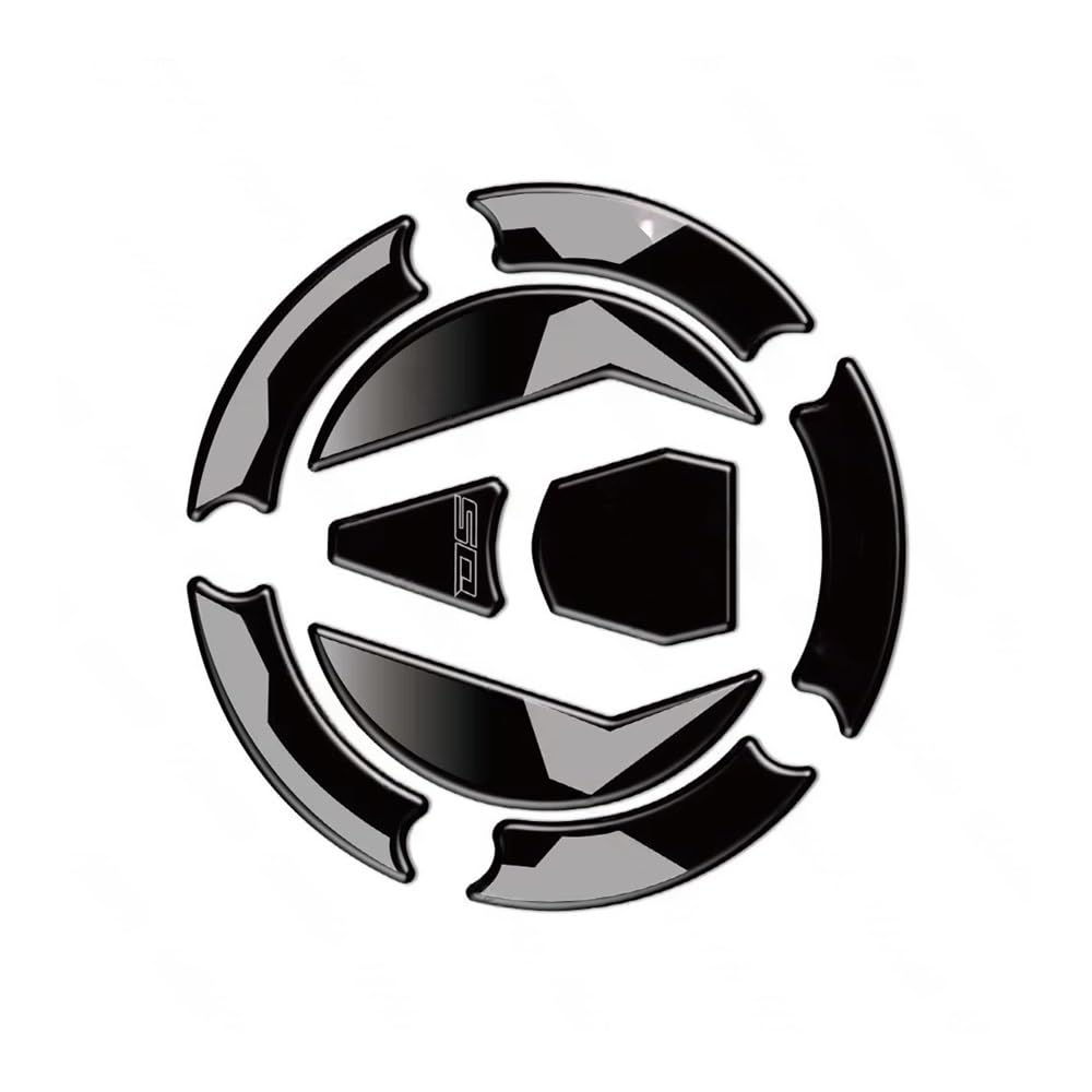 Tank Stickers 3D Motorcycle Fuel Tank Cap Sticker Decal for DS525X for DS900X for 525DSX for 900DSX for DSX525 for DSX900(Gray)
