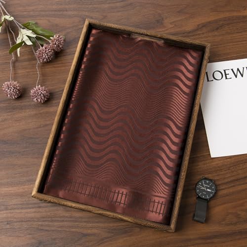 Image of 35 inch Men's Large Square Jacquard Scarf - Cowboy Wild Rugged Style, With Gift Packed