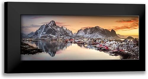 ArtDirect - Yaakobi, Lior 18x9 Black Modern Framed Art Print Titled Reine Morning Light