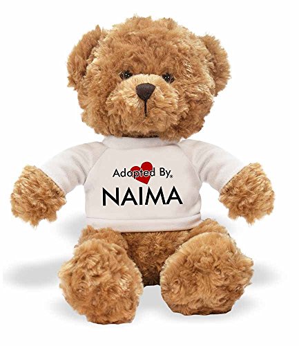 Preisvergleich Produktbild AdoptedBy TB1 Naima Teddy Bär Tragen Einen Wunschnamen T-Shirt