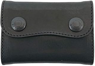 ダークブラウン 茶色 Red moonレッドムーン レザーウォレット ブラック