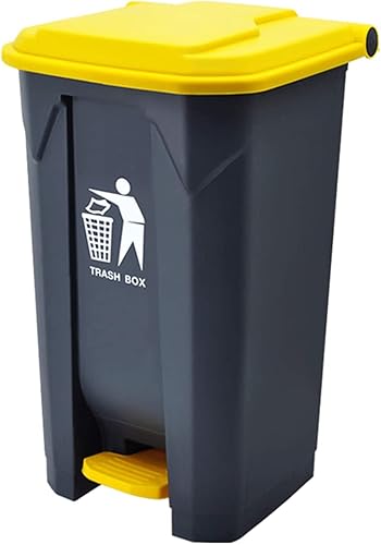 Miniatura 1 de JYDQM Bote de basura para el hogar, dormitorio, al aire libre, cubo de basura clasificado, cuadrado de plástico para parques, calle, hotel, cubo de