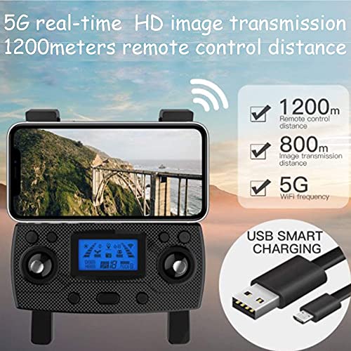 J-Clock 3-Achsen Gimbal Drohne mit EIS Anti-Shake 4k UHD Kamera f¨¹r Erwachsene 5GHz Live Video Rc Quadcopter Dual… – Bild 5