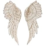 Dieses zauberhafte Wandobjekt ist aus unempfindlichen beigem Kunstharz gefertigt