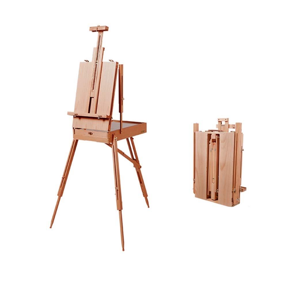 Caballete Pintura Al Óleo Caja De Caballete Herramienta De Dibujo Portátil Caja De Pintura Caballete De Arte Con Acuarela Adecuado Para Principiantes