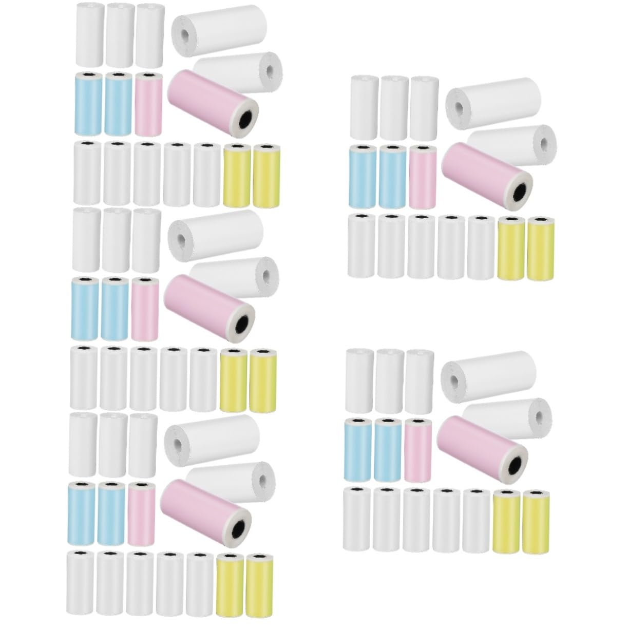 NUOBESTY Lot De 5 Rouleaux De Papier Pour Imprimante Thermique 16 Rouleaux X 5