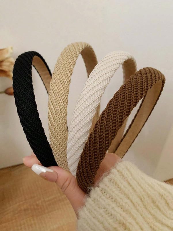 Women's Headband - Loose, Breathable, and Sweat-absorbent Elastic Headband, Suitable for Yoga, Fitness, and Running (Black)