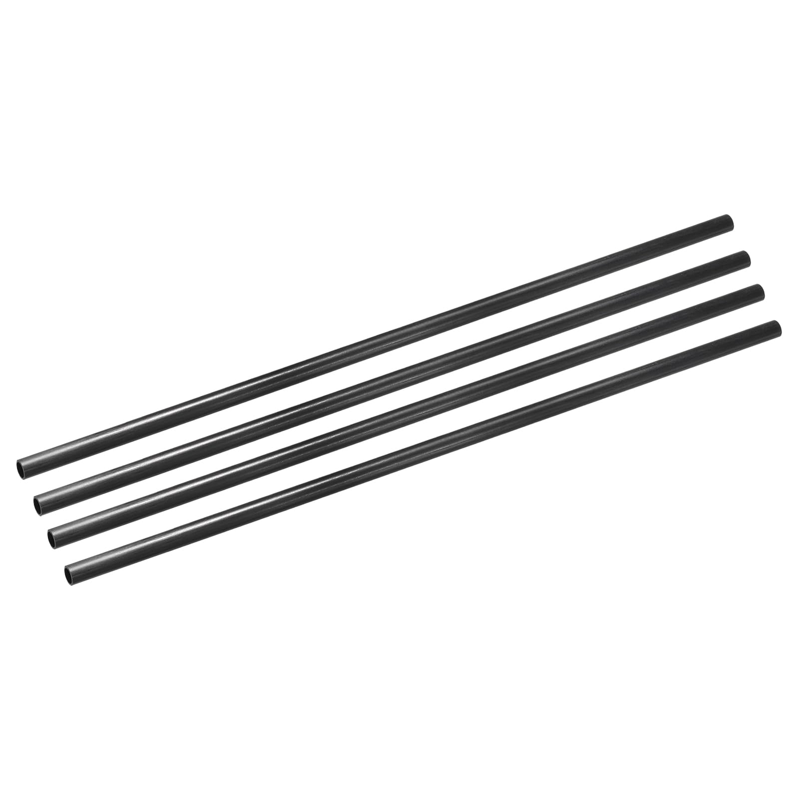 QUARKZMAN 4Pcs Tubes en Fibre de Carbone 6 x 8 x 420mm pour avion RC, Cerf-Volant, Tube d'Aile de Quadcoptère