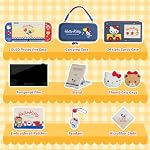 Kuitmor Switch Accessories Bundle for Nintendo Switch OLED:Carrying Case,Protective Case,Game Card Case,Screen Protector,Playstand,Thumb Grip Caps and More(11 in 1)