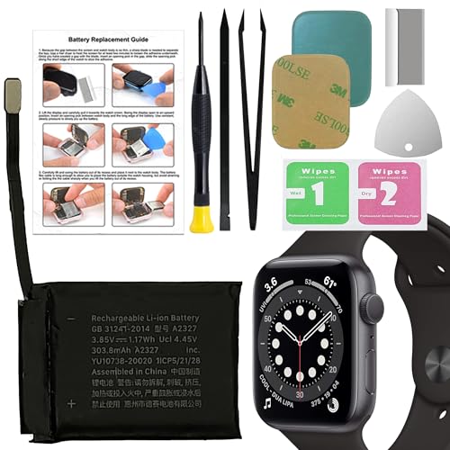 MAXSHARKS A2327 Battery for Apple Watch Series 6 44mm