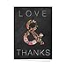 Chalkboard Floral Thank You Card Pack / 36 Thanks Greeting Cards / 6 Chic Floral Chalkboard Designs / 3 1/2