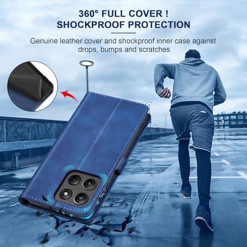 Image of Jasonyu Flip Wallet Case for Moto G Stylus 5G (2026),Blue