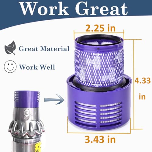 LhhTing Replacement Filter Compatible with Dyson V10 Vacuum - Image 2