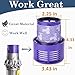 LhhTing Replacement V10 Filters for Dyson V10 Cyclone Series, V10 Absolute, V10 Animal, V10 Total Clean, SV12, Replace Part No. 969082-01, 3 Pack Filters and 1 Clean Brush