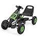 Price comparison product image Xootz Viper Racing Go Kart, Kids Ride On Pedal Car with Gear Stick and Handbrake