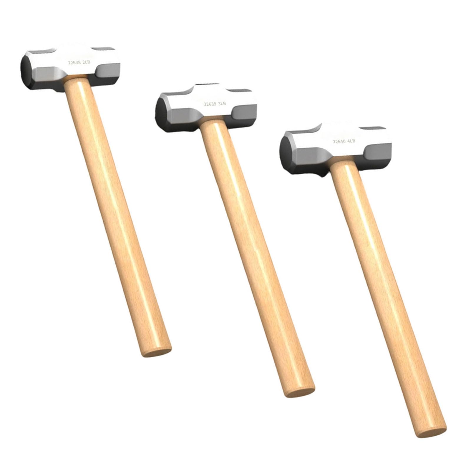 WEILWH Octagonal Masonry Hammer 2LB 3LB 4LB With Ergonomic Wooden Handle For Construction DIYer Enhancing Control And