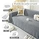 SHANNA Einfarbig Sofa Überwurfdecke 1/2/3/4 Sitzer, Chenille Ganzjährig Nutzbar Sofabezug L Form U Ecksofa Große SofaÜberzug, Vielseitige Sofaüberwurf Couch Überzug Sofa Cover Futonbezug mit Quaste