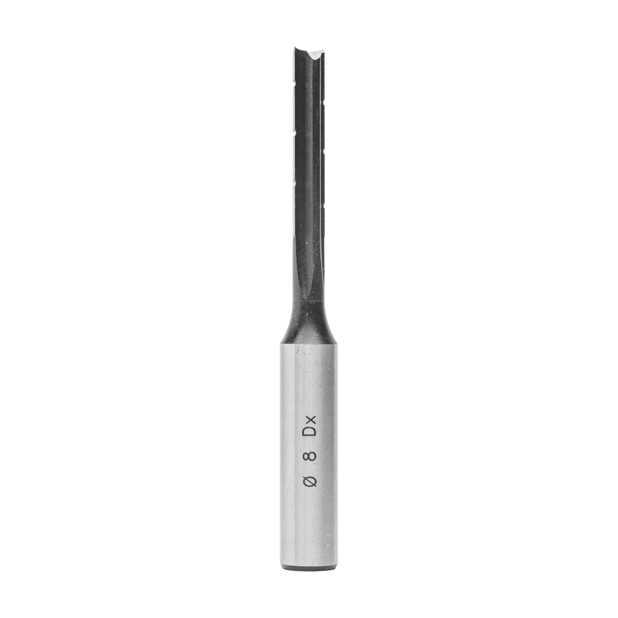 ENT 25453 Mèche à trou oblong, acier à outils, queue (S) 13 mm, Ø 8 mm, longueur utile (NL) 60 mm, GL 115 mm, SL 50 mm, rotation à droite, version droite