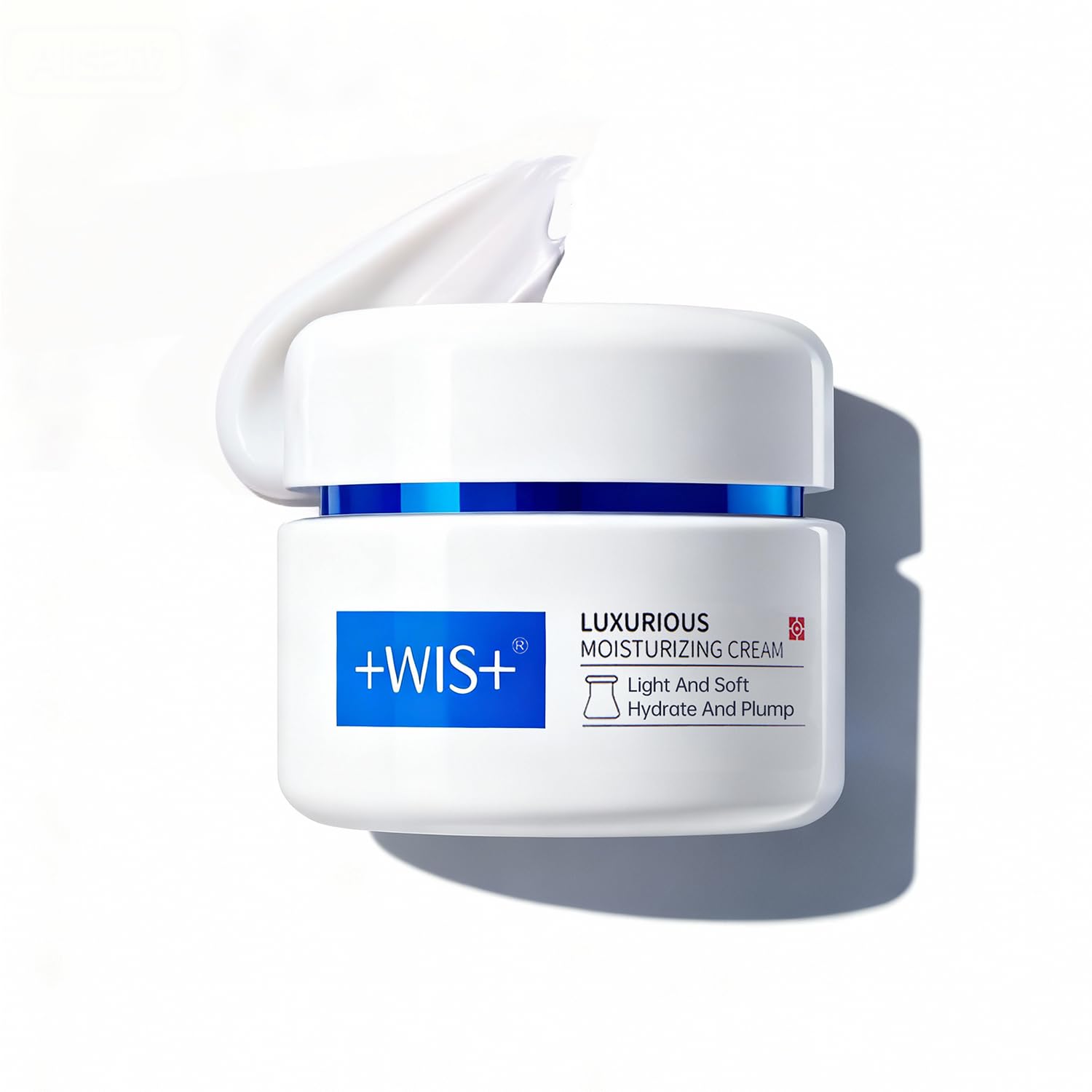 +WIS+ Long-Lasting Moisturizing Soothing Repair Cream, Daily Face Care Cream with Algae and Pine Cone Extracts for Dry Skin, Sensitive Skin, Not