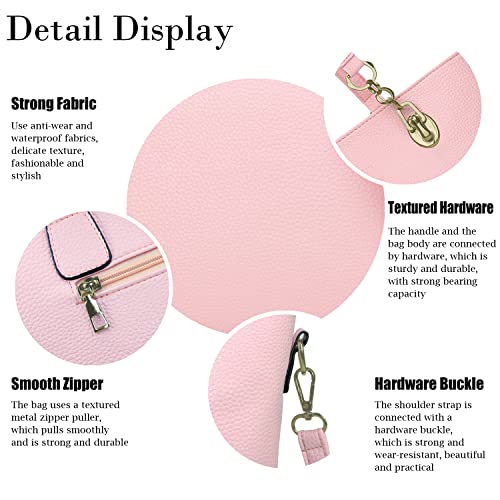 Image of OTMIPIML Purses and Handbags for Women Synthetic Leather Tote Crossbody Bags Satchel Purses Set 6pcs | Set