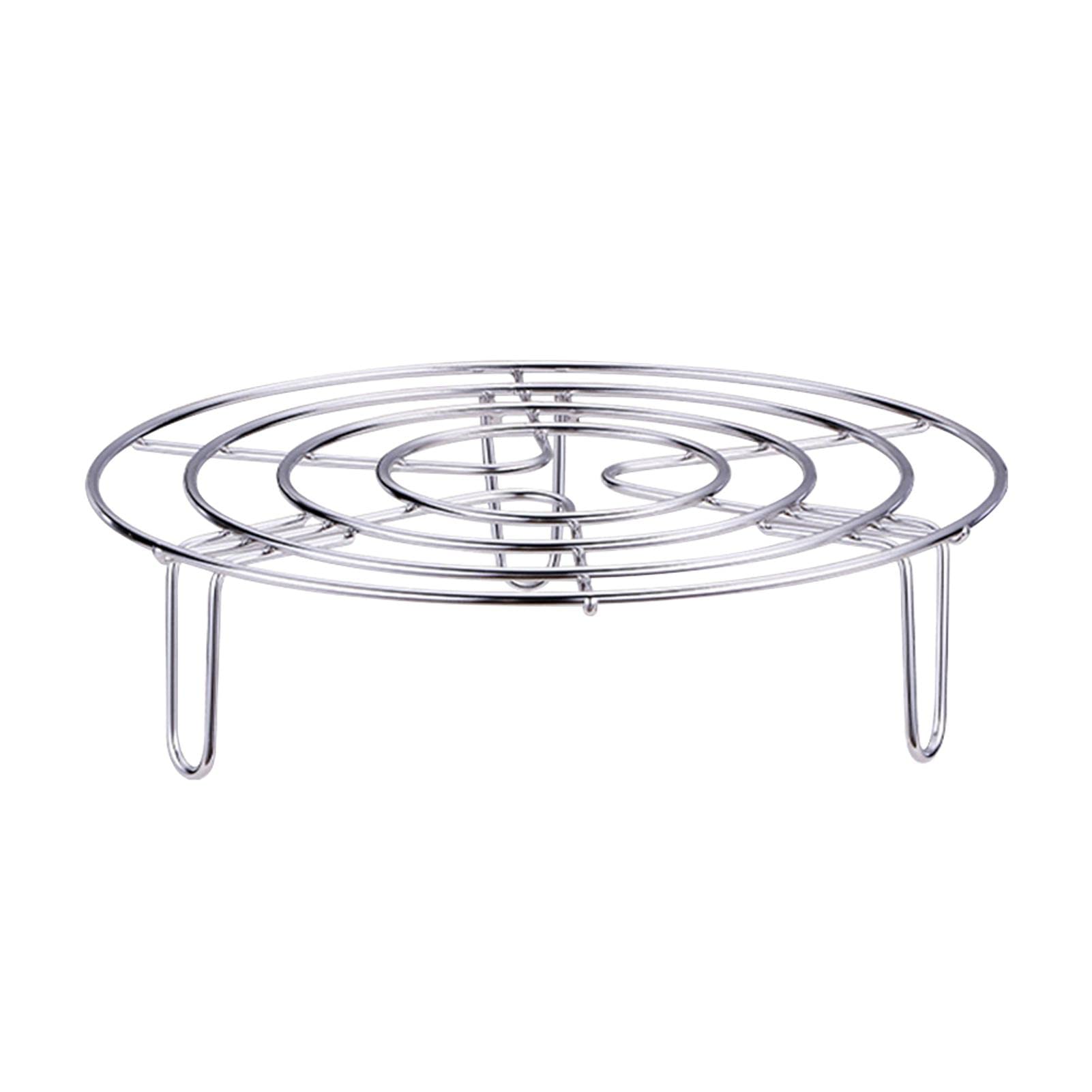 Steam Rack, Heavy Duty Steaming Rack Stand, Stainless Steel Round Steamer Cooling Rack Trivet, Pot Steamer Insert Food Stand, Steaming Cookware Accessories(Size:19.5cm/7.68in)