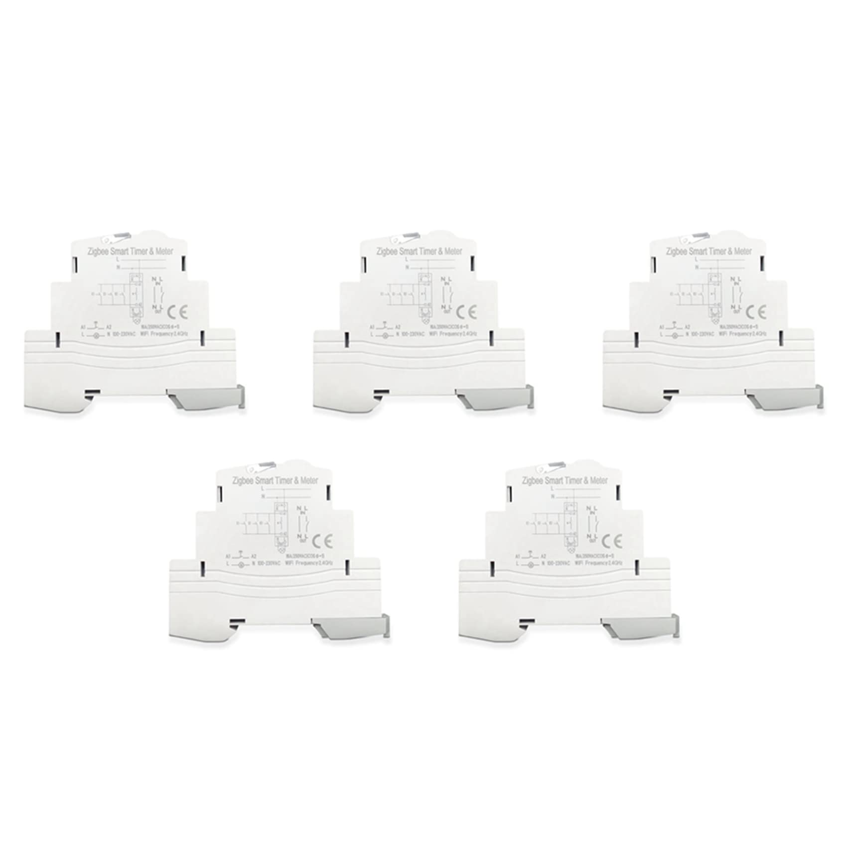 Jnchdghwa White 5X Atms 1602Z Smart Switch 16A Din Rail 1P Remote Control Timing Switch Smart Wireless Switch 220V Timing Switch