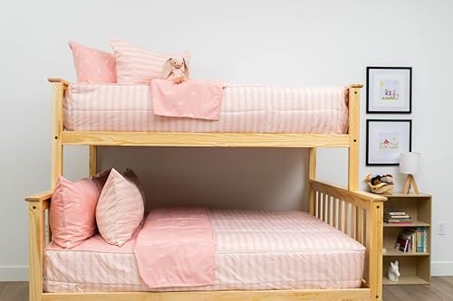 Miniatura 7 de Beddy's Nod & Winks - Juego de ropa de cama para niños, tamaño individual, Twinkle Toes, juego de 3 piezas rosa con funda de colchón con cremallera,